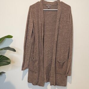 Barefoot Dreams Tan CozyChic Lite® Long Cardigan - Like New - Women’s Small